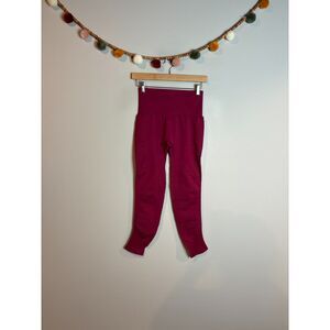 Amazon burgundy red seamless athletic leggings